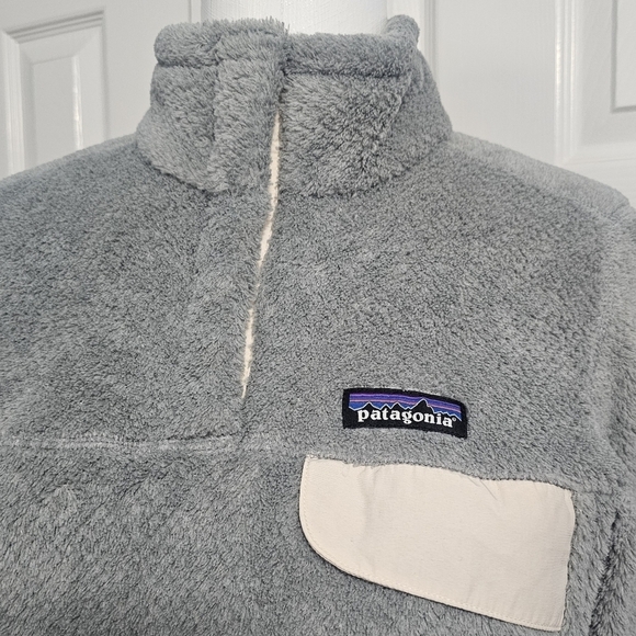 Patagonia Re-Tool Snap-T Fleece Gray Thermal Pullover Sz Medium - Picture 4 of 7